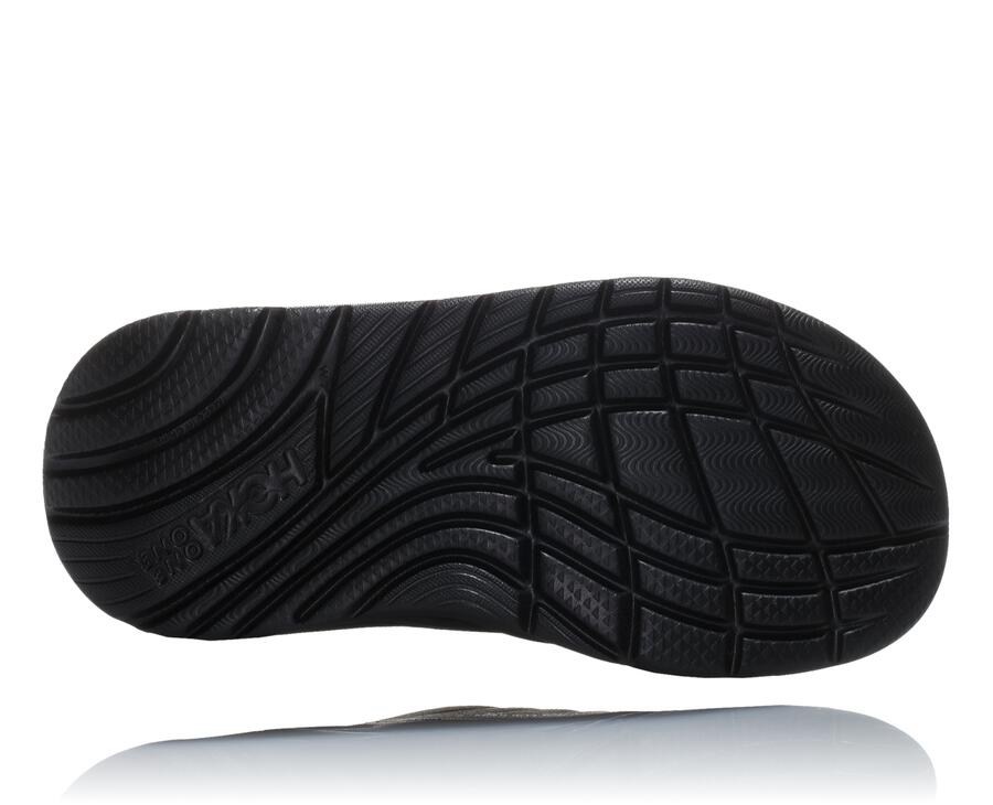 Sandals Mens - Hoka One One ORA Recovery Flip - Black - VJEXSBY-56